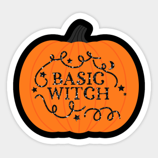 Basic Witch Pumpkin Sticker